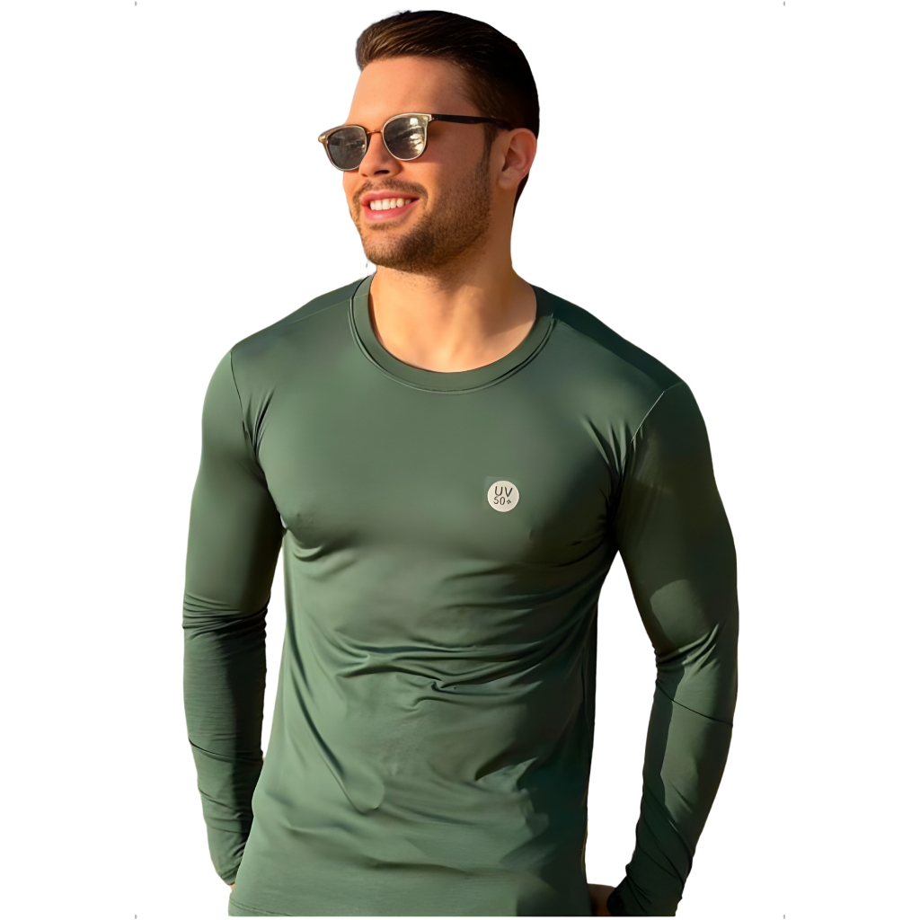 Camisa Proteção Solar Uv+50 Camiseta Segunda Pele Térmica Premium Do infantil ao Plus Size
