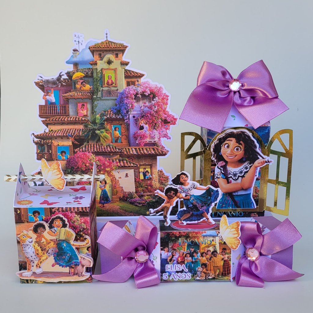 Kit Festa Encanto   - Lembrancinhas personalizadas - caixinhas personalizadas - papelaria personalizada