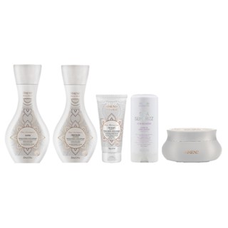 Amend KIT Millenar Óleos Marroquinos Sh + Cond + Masc + Balm + Seca Sem Frizz 180ml em Oferta na Shopee