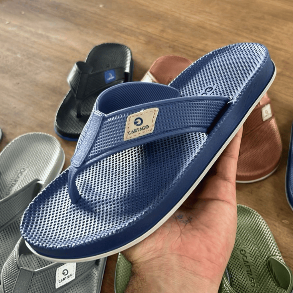 Chinelo Masculino Adulto de Dedo Macio - Azul Marinho em Oferta na Shopee