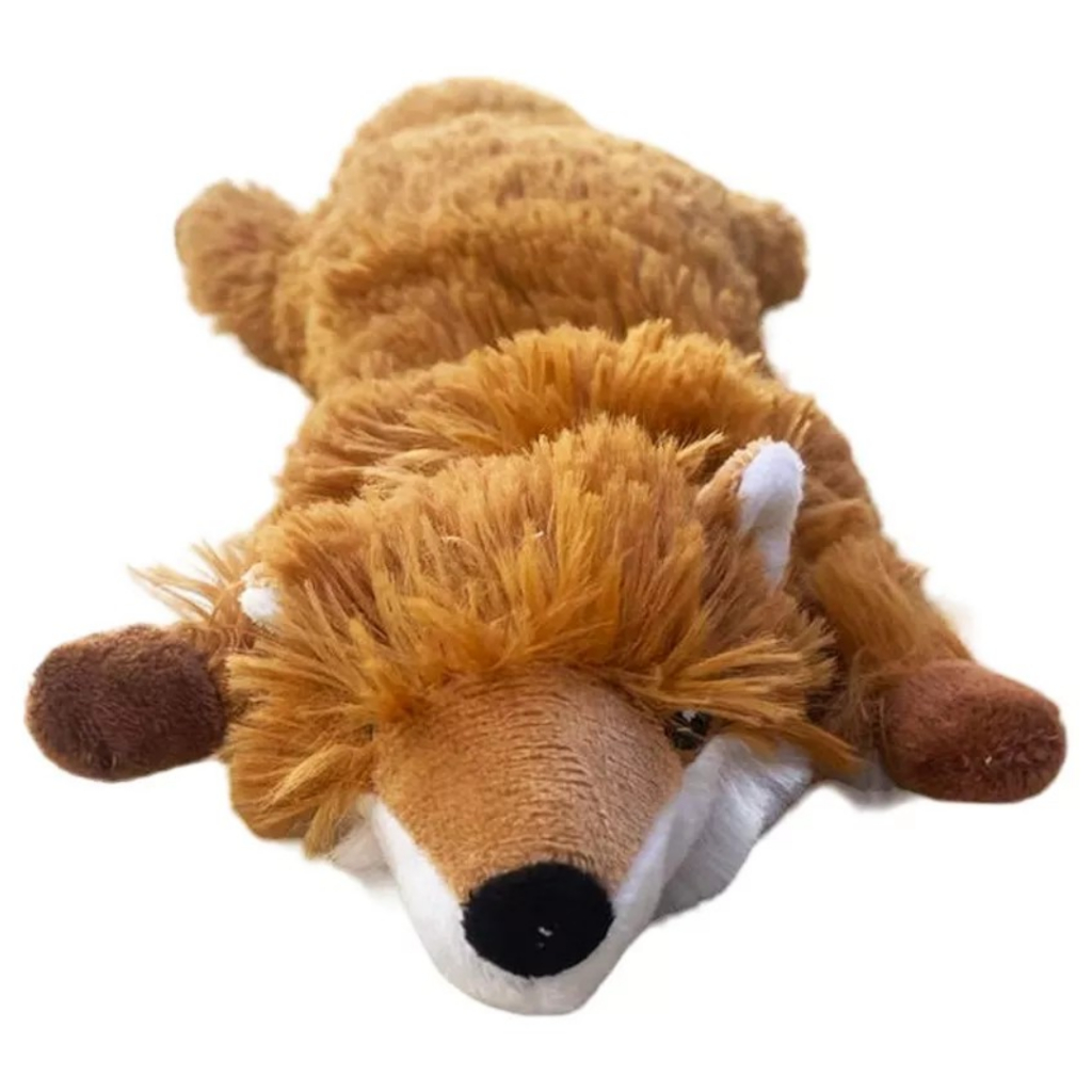 Brinquedo para cacchorro gato  Pelúcia Pet Interativo Raposa Antistress Apito