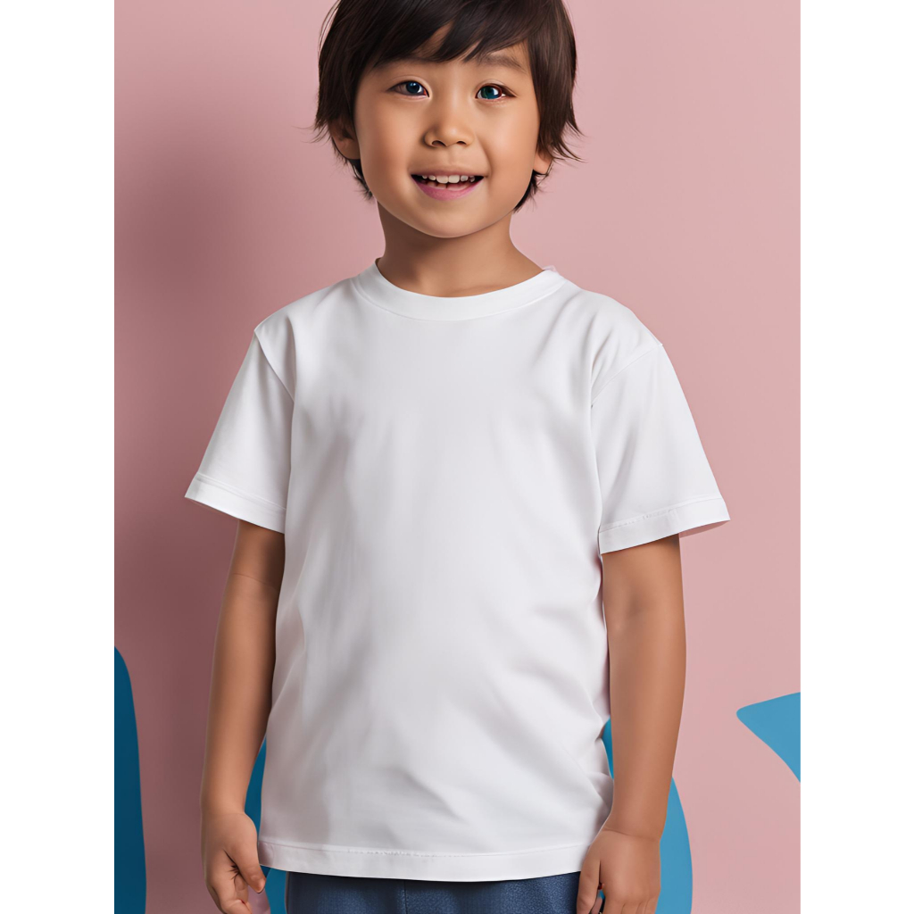 Camiseta Busa Escolar Infantil Branca Básica Menino Menina Unisex Lisa - Infantil 100%algodão - 2 ao 14