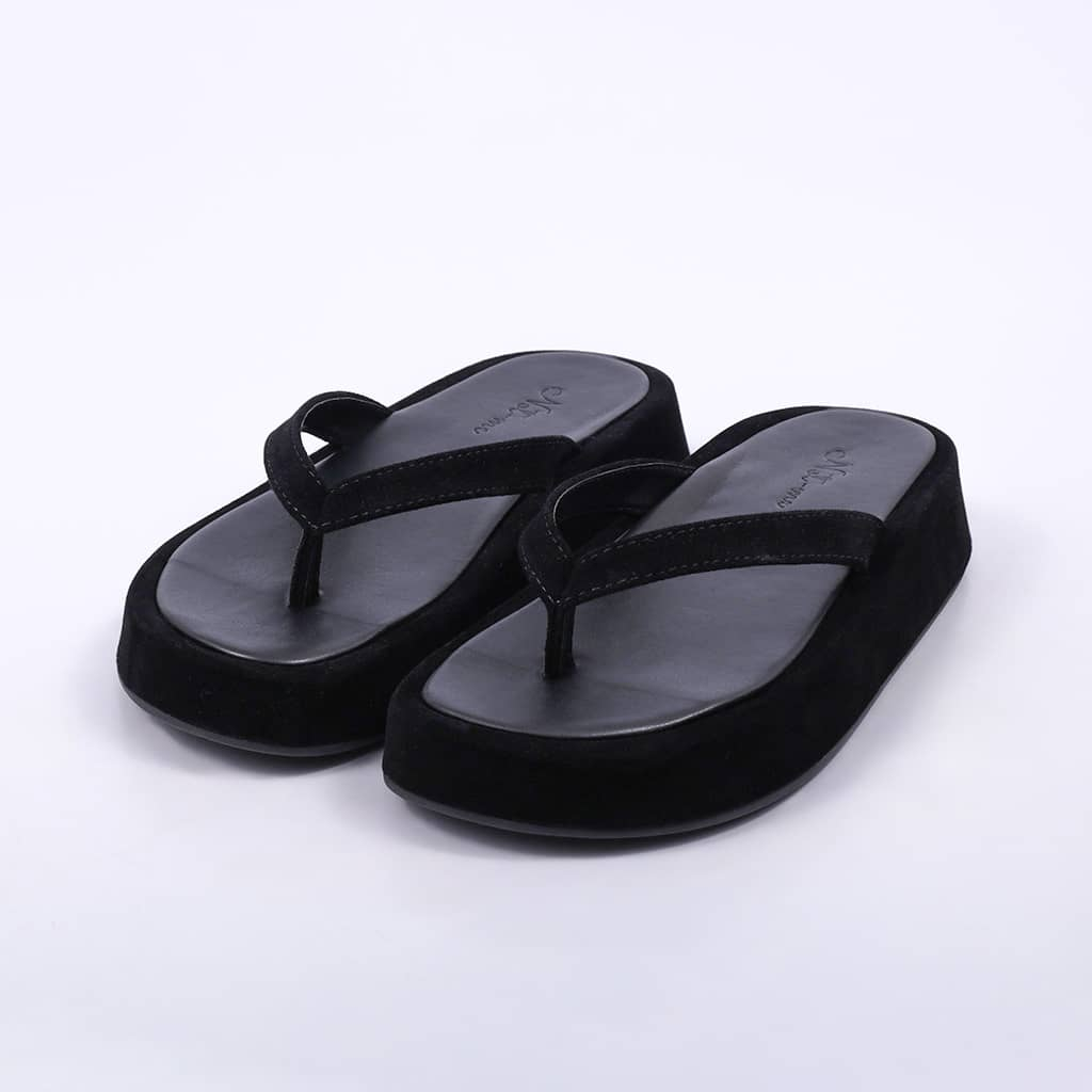Chinelo Feminino Flatform Camurça Búzios NotMe Shoes Confortável Versátil Ideal Dia a Dia Macio