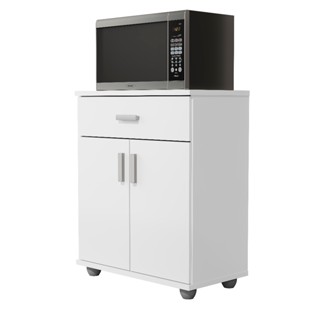Balcão Multiuso Para Forno e Micrrondas Armario Organizador Para Cozinha Mell Branco