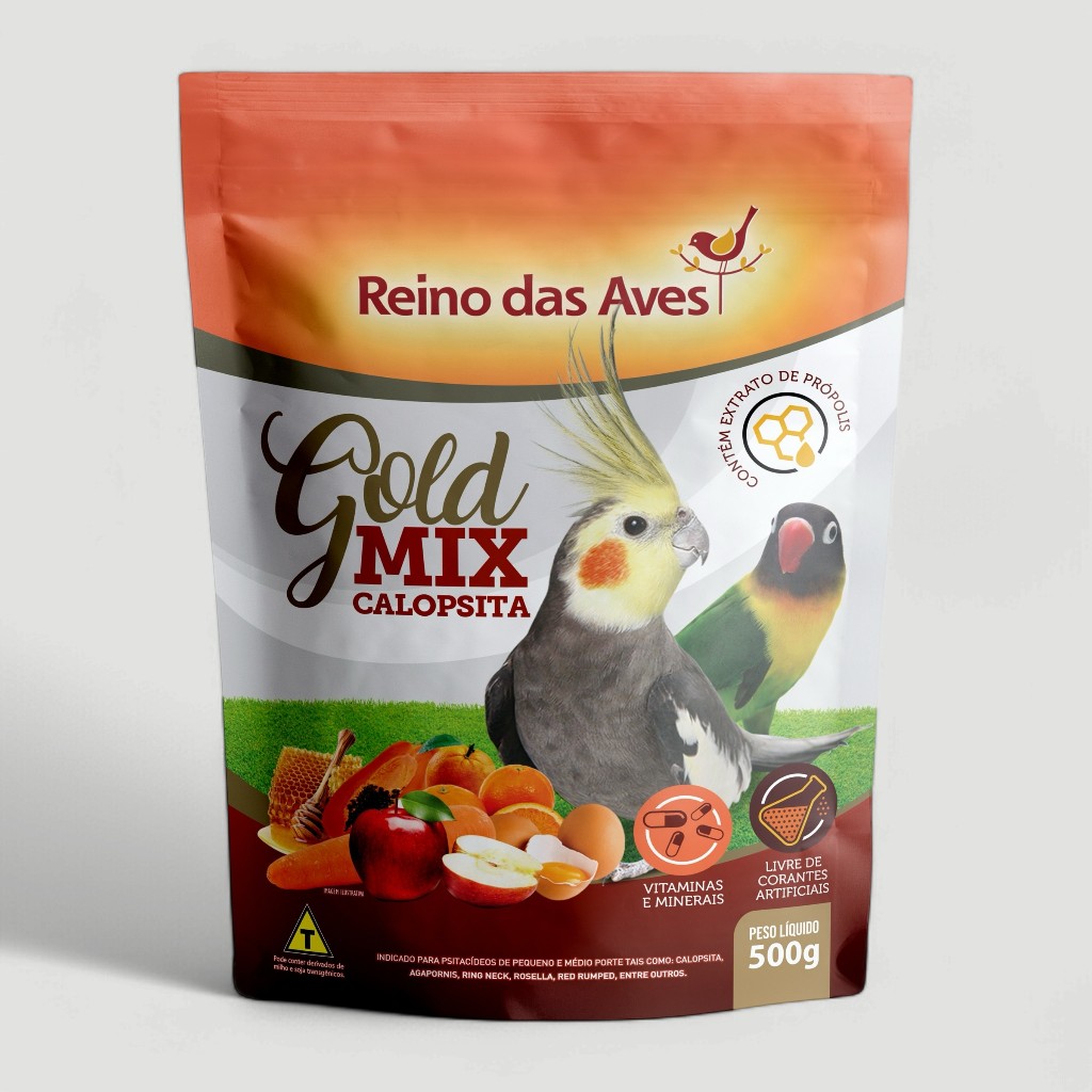 Ração Calopsita Gold Mix 500g em Oferta na Shopee