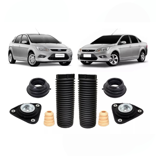 Par de Kit Batente Completo do Amortecedor Dianteiro Focus 2008 2009 2010 2011 2012 2013