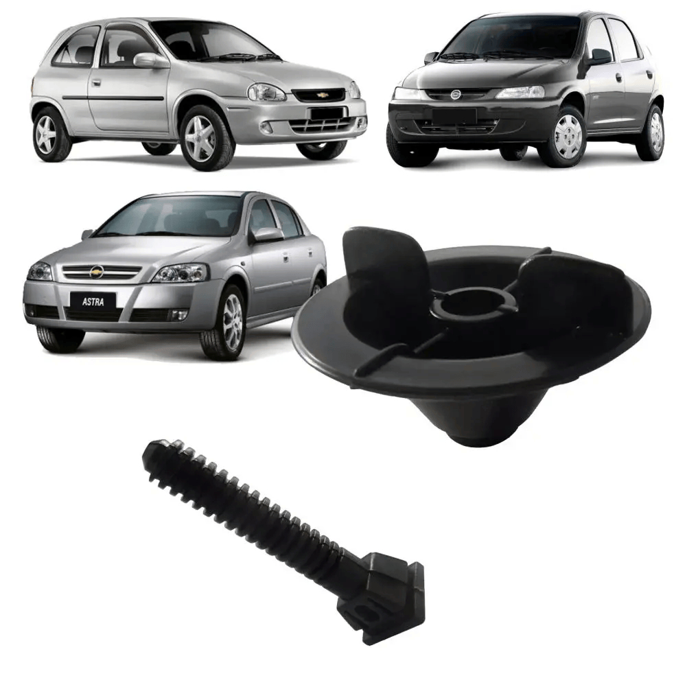 Kit Parafuso e Porca Presilha Fixação Estepe Gm Corsa Celta Astra Omega Vectra Onix Montana Zafira