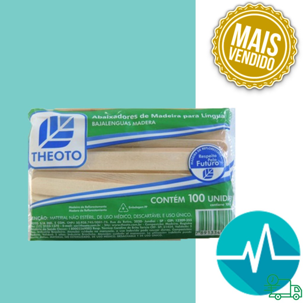 Abaixador de Língua Espátula de Depilação 100 Unidades Palito de Madeira em Oferta na Shopee