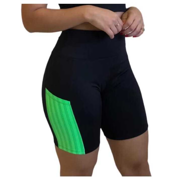 BERMUDA SHORTS PARA ACADEMIA  FEMININO MALHAÇÃO GINASTICA CAMINHADA CORRIDA MODELO SLIM