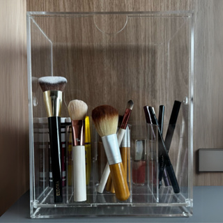 Organizador De Pincéis e Maquiagens Elegante Acrílico 3MM em Oferta na Shopee