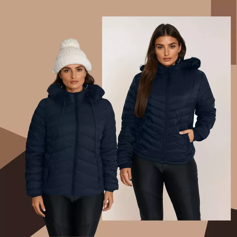 Jaqueta Feminina Puffer Bobojaco Peluciado Colorida para Inverno — foto 4