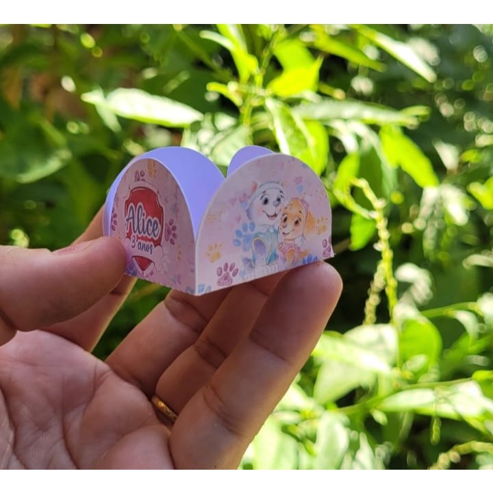 Forminhas para Doces Personalizadas Patrulha Canina Menina  | Brigadeiro |  Festa Aniversário Infantil