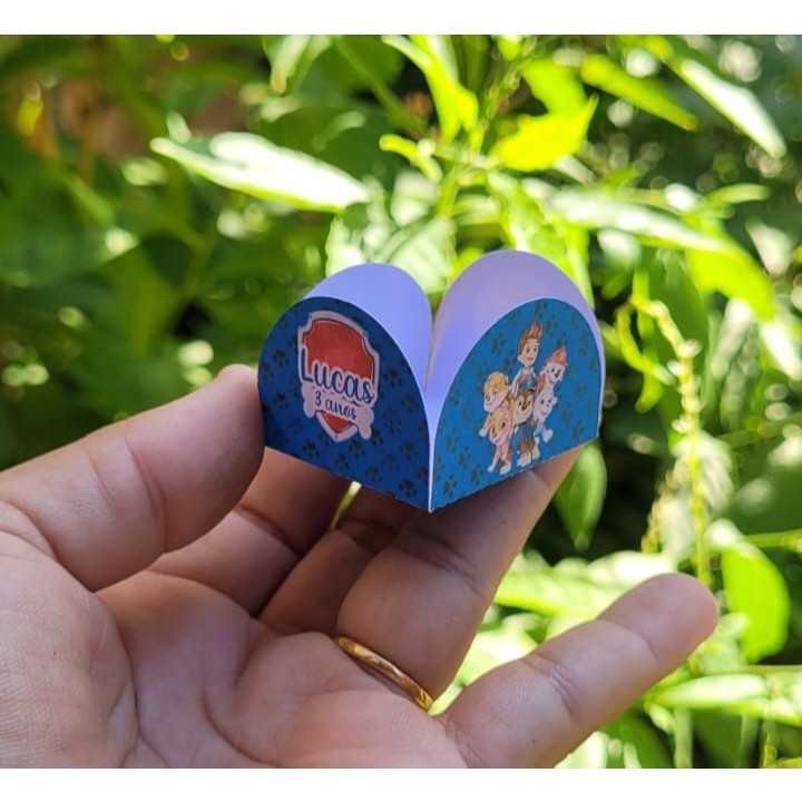 Forminhas para Doces Personalizadas Patrulha Canina Menino | Brigadeiro |  Festa Aniversário Infantil