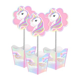 10 Centro de mesa, Cachepô, Arranjo de mesa personalizado UNICORNIO 2/ARCOIRIS em Oferta na Shopee
