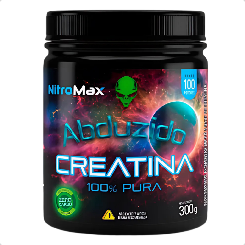 Creatina Abduzido 300g - Nitromax 100% Pura - Com Laudo