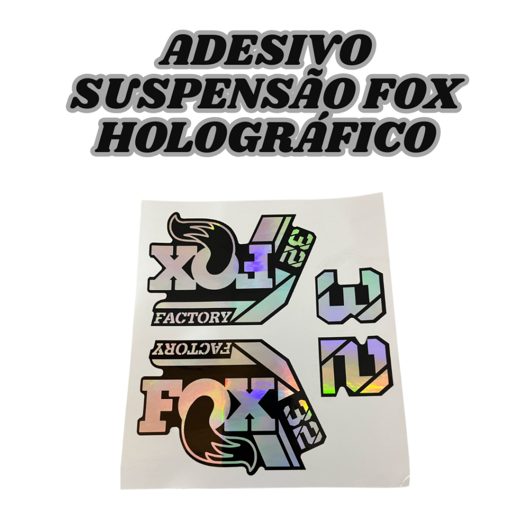 Adesivo HOLOGRÁFICO Para Suspensão Fox 32 Decalque Adesivo Garfo Mtb Bike