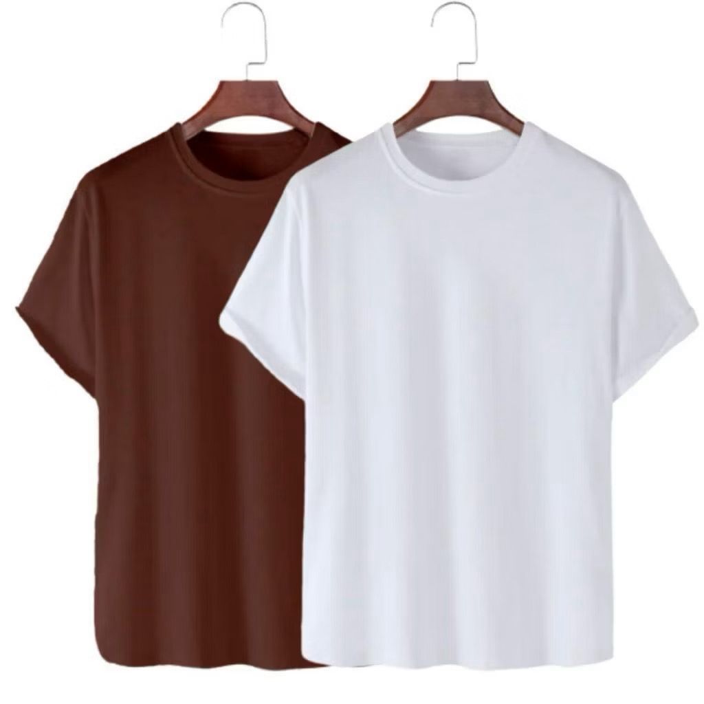 Kit 2 Camisetas Basica Slim Masculina T-Shirt Streetwear Casual Unissex Promoção Academia Trabalho