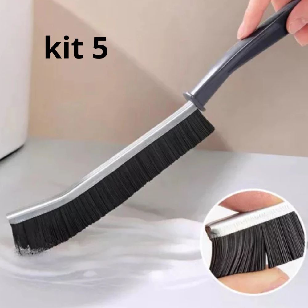 kit 5 Escovas De Limpeza Profunda Raspador De Janelas Com Ranhura De Canto Longo Escova Rasgos De Cerâmica em Oferta na Shopee
