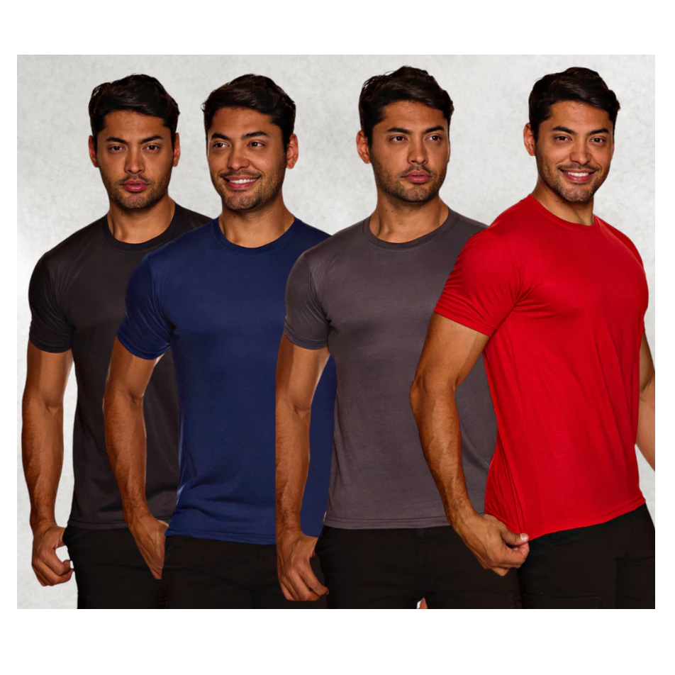 Kit 4 Camiseta Masculina Dry Fit Proteção Solar UV50 Térmica Anti Suor Academia Treino