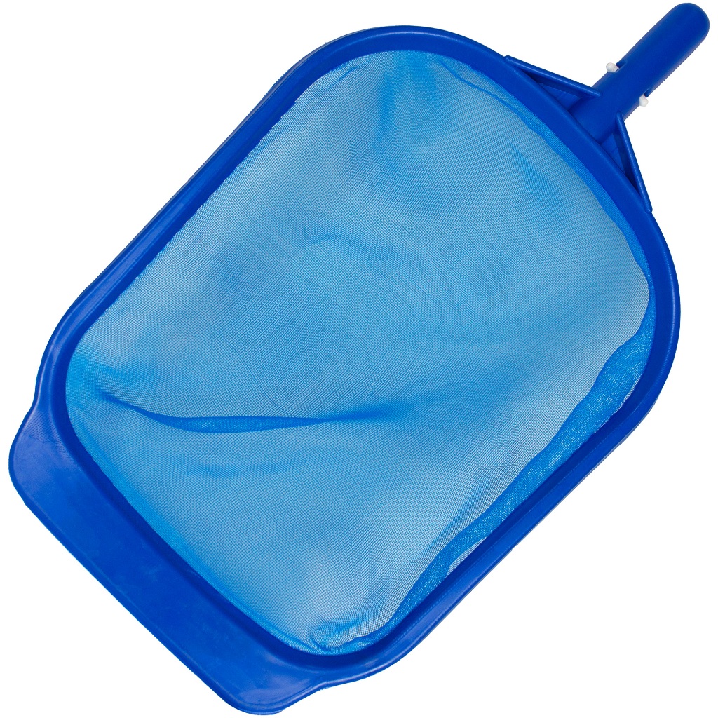 Peneira Plástica Para Piscina Cata Folhas Reforçada Azul
