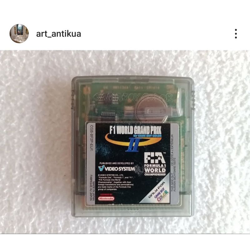 Jogo Formula 1 Grand Prix 2 Game Boy Color