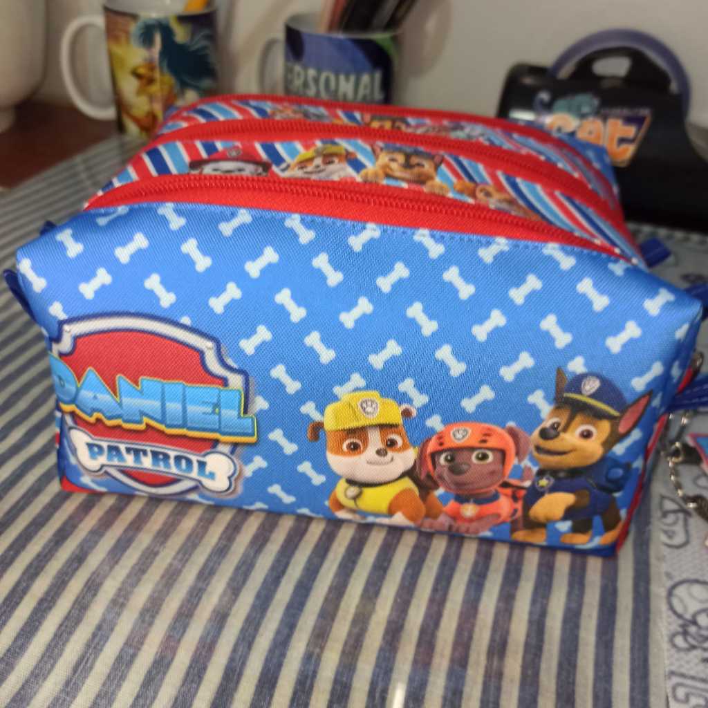 Estojo Escolar Patrulha Canina - Personalizado Com Nome em Oferta na Shopee