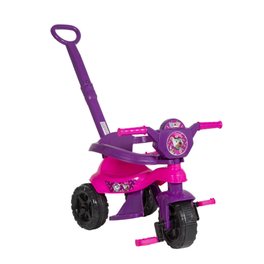MEP Triciclo MOTOCA Infantil Totoca com haste  Kemotoca Baby DOG 16kg Indicado Para Crianças +12m Kendy Brinquedos