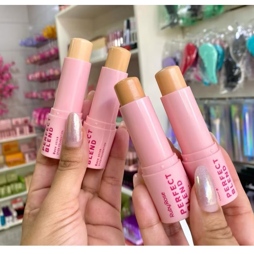 Base Facial Stick/Bastão Perfect Blend Ruby Rose HBM300 - 6,68g em Oferta na Shopee