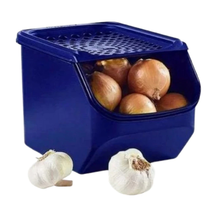 Modular Para Batata, Cebola ou Alho Azul Tokyo Tupperware® Importado