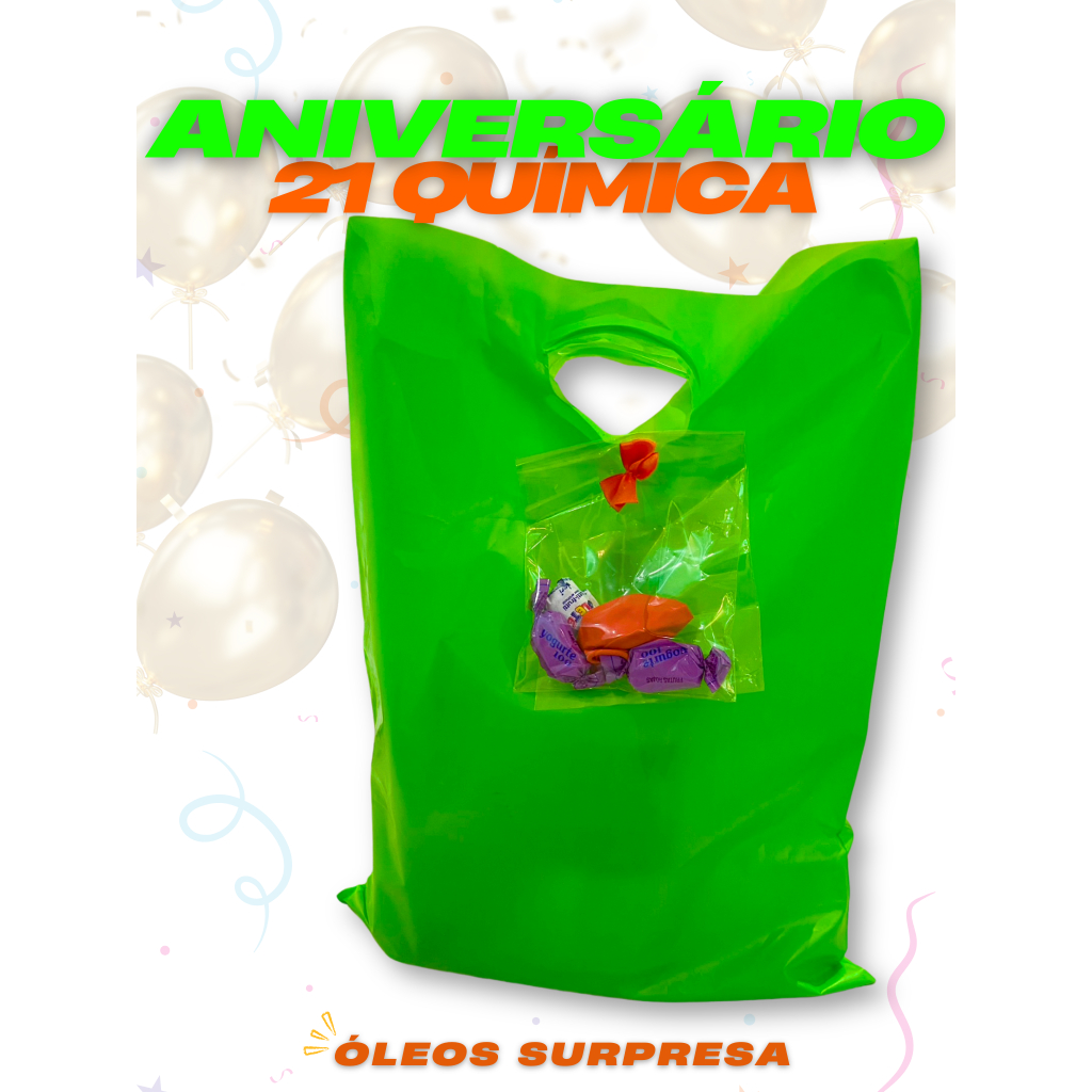 Sacolinha Surpresa de Óleos Aniversário 21 Química
