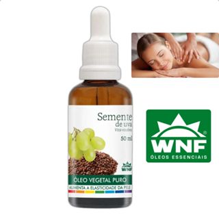 Óleo Vegetal Semente De Uva 100% Puro Prensado a Frio 50ml WNF em Oferta na Shopee