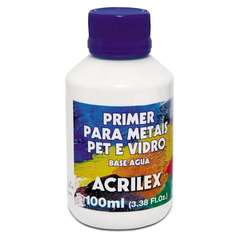 PRIMER PARA METAIS, PET E VIDRO ACRILEX 100ML em Oferta na Shopee