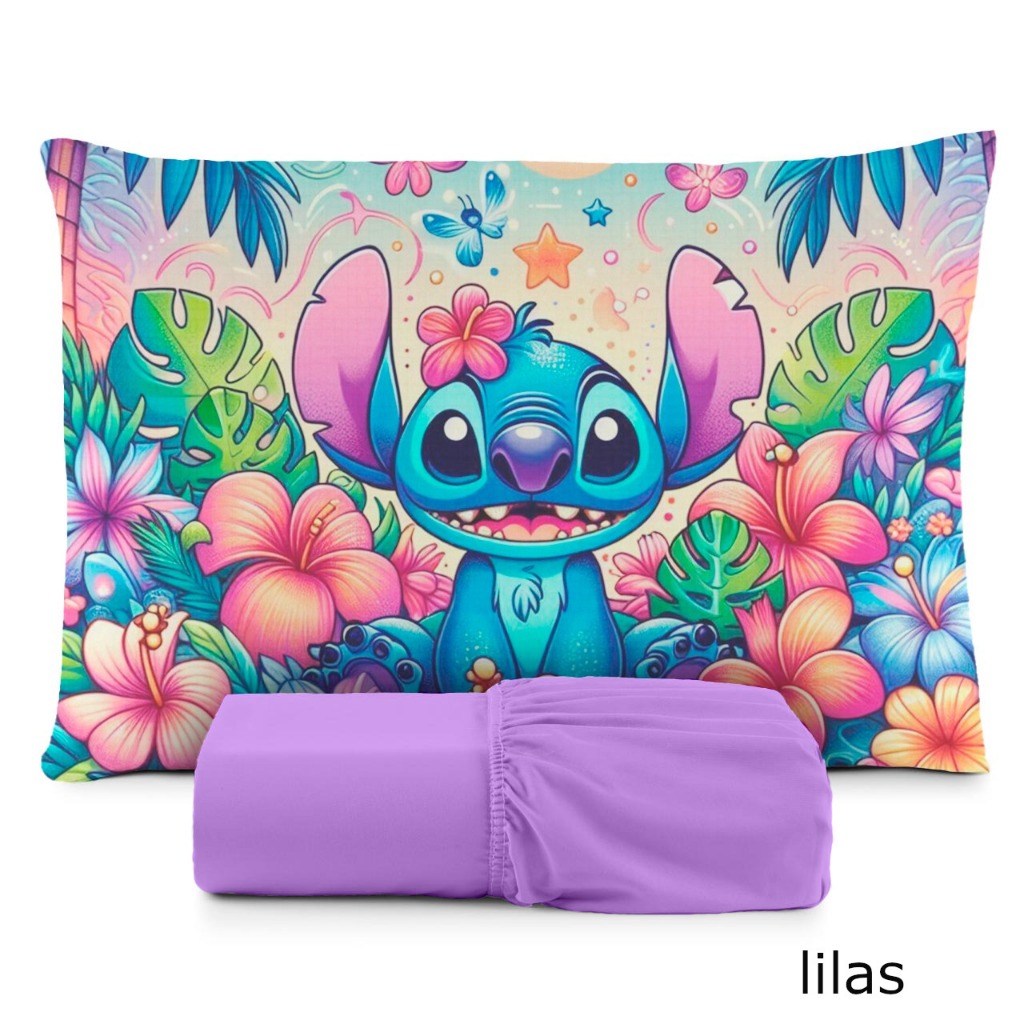 Jogo de Lençol Solteiro Infantil 2 Pçs com fronha estampada em Oferta na Shopee