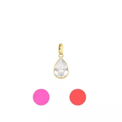 Pingente de Ouro 18k Ponto de Luz Gota com 5mm
