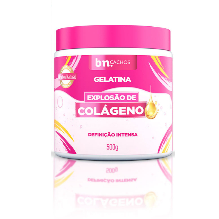 Gelatina Capilar Beleza Natural Explosão de Colágeno 500g em Oferta na Shopee