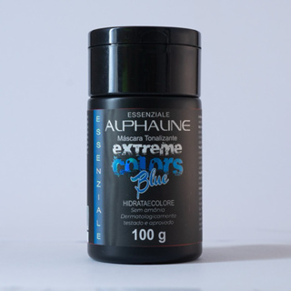 Máscara Tonalizante Extreme Colors Blue 100g - Alpha Line em Oferta na Shopee