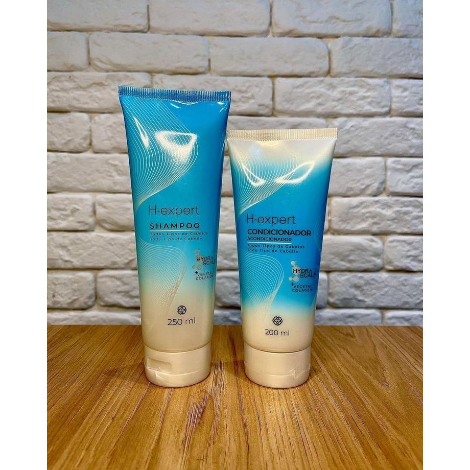 kit Condicionador e Shampoo para Todos os Tipos de Cabelos da Linha H Expert HINODE