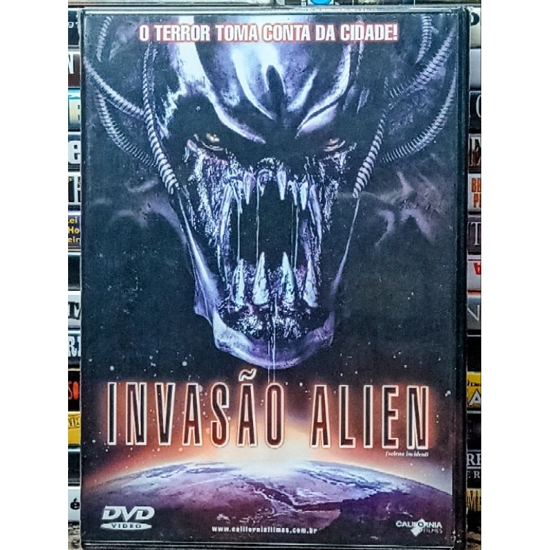 DVD Invasão Alien - Edição ORIGINAL Califórnia Filmes - Terror / Ficção / Alienígena - Novo Lacrado