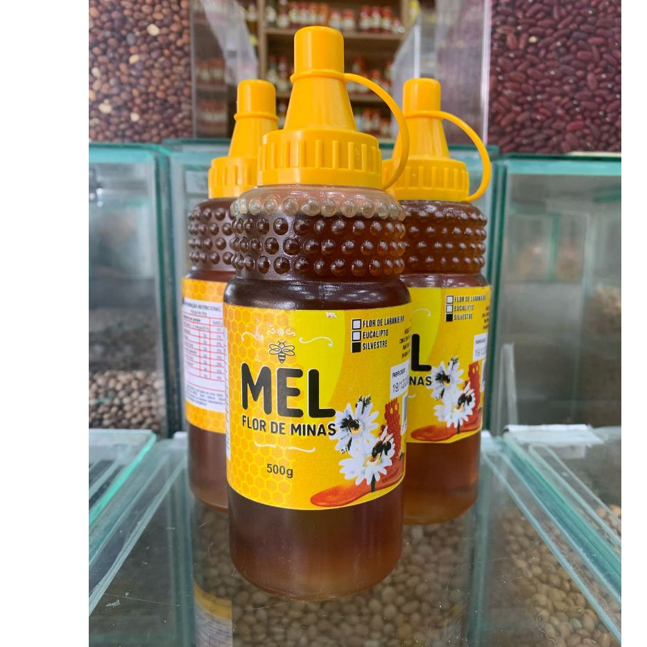 Mel Flor de Minas 500g - 100% puro em Oferta na Shopee