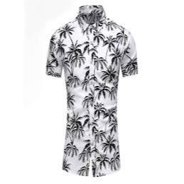 Fique Legal E Elegante Com Nossa Camisa De Colarinho Alto Multicolorida Para Homens-Perfeito Um Verão Da Moda !