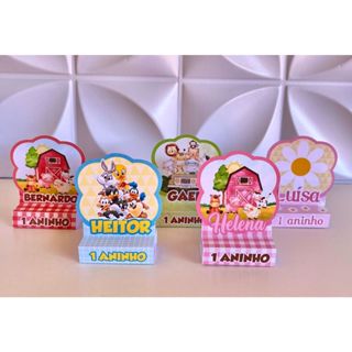 Porta bis duplo Personalizados- Festa Infantil - Qualquer tema desejado! em Oferta na Shopee