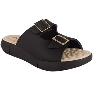 Chinelo Ortopédico Sandália Feminina Detalhe Fivela Fascite Esporão Confortável Sola Massageadora em Oferta na Shopee