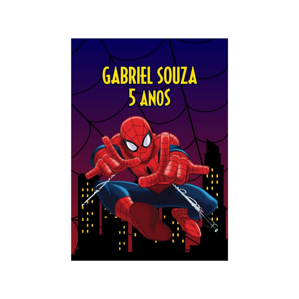 Livro de colorir personalizado Homem Aranha Lembrancinha Aniversário