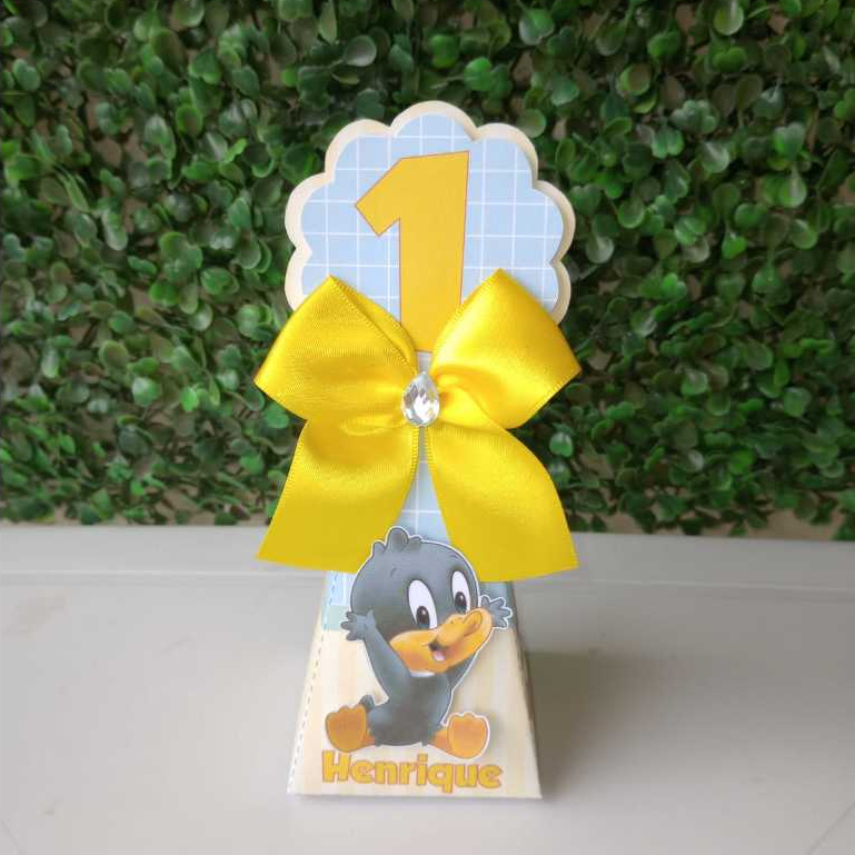 Caixa Pirâmide Baby Loney Tunes | Personalizados | Lembrancinhas | Festa infantil | Aniversário