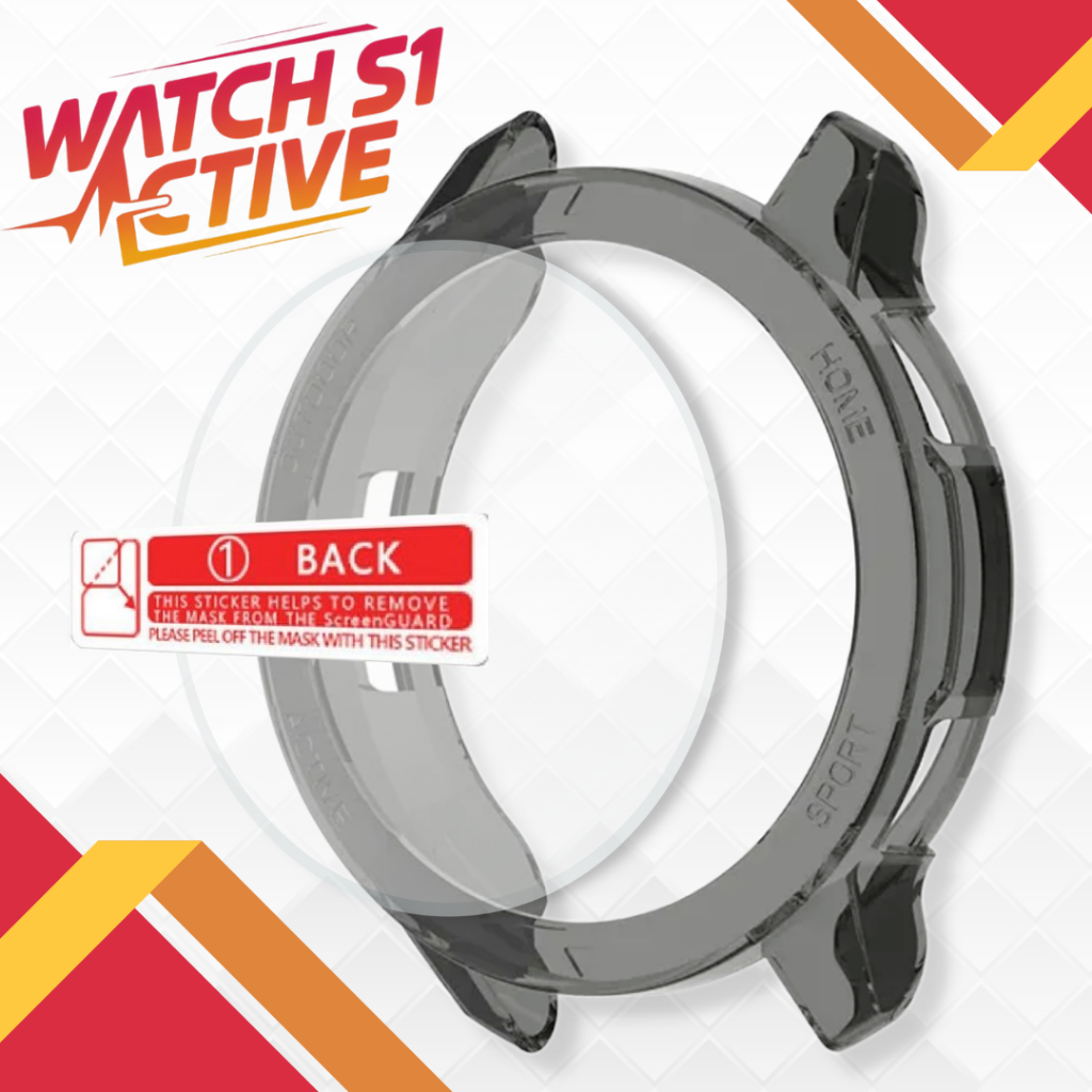 Kit Capa Protetora + Película Compatível com Xiaomi Watch S1 Active