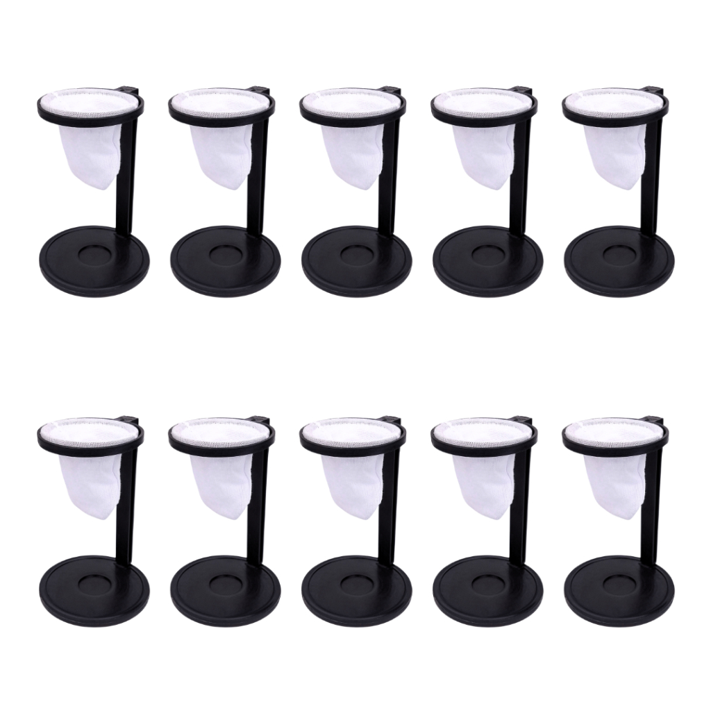 Kit 10 Mini Coador de Café Individual de Pano com Suporte Desmontável Reutilizável