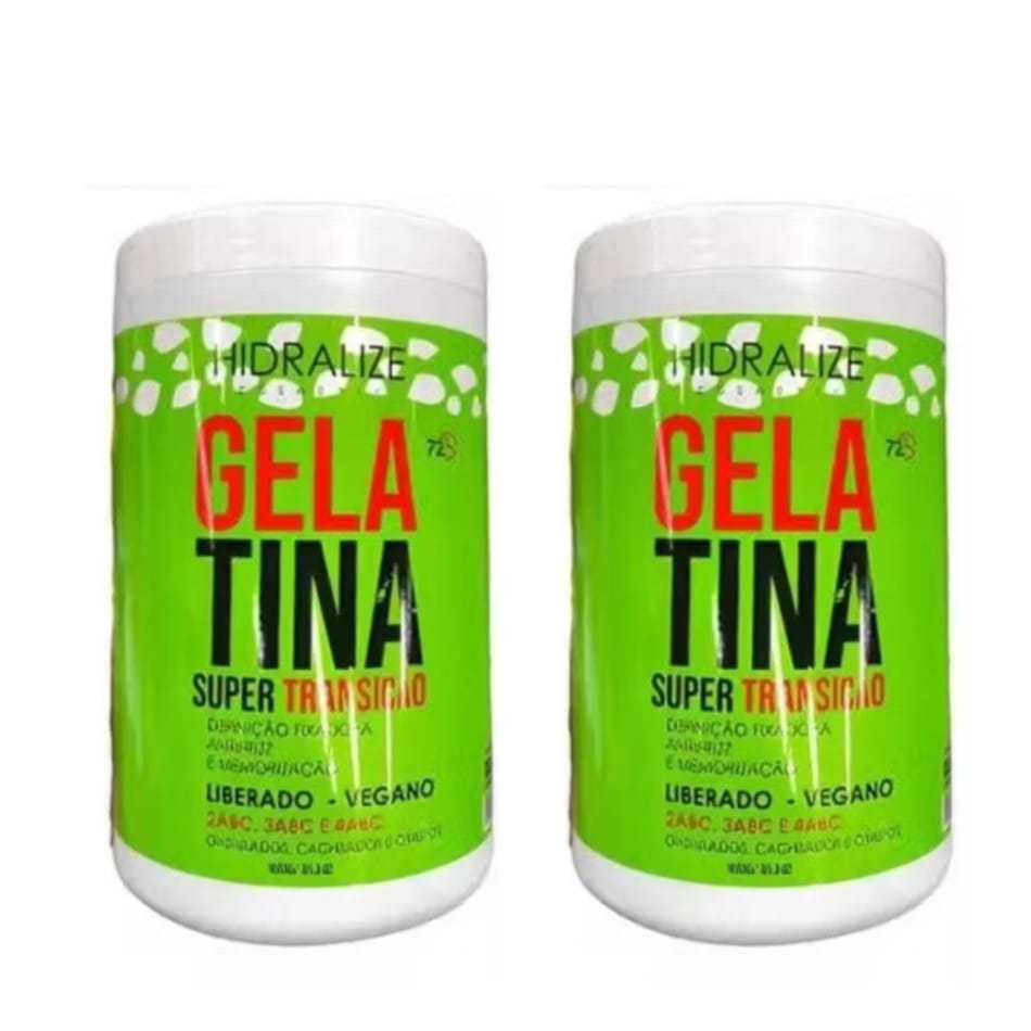 Kit 2 Gelatina Capilar Super Transição De Cachos 1kg