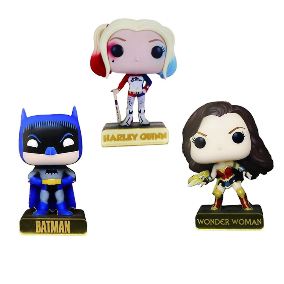 Totens MDF - Action Figure - Batman Adam West - Arlequina - Mulher Maravilha Gal Gadot - Variados