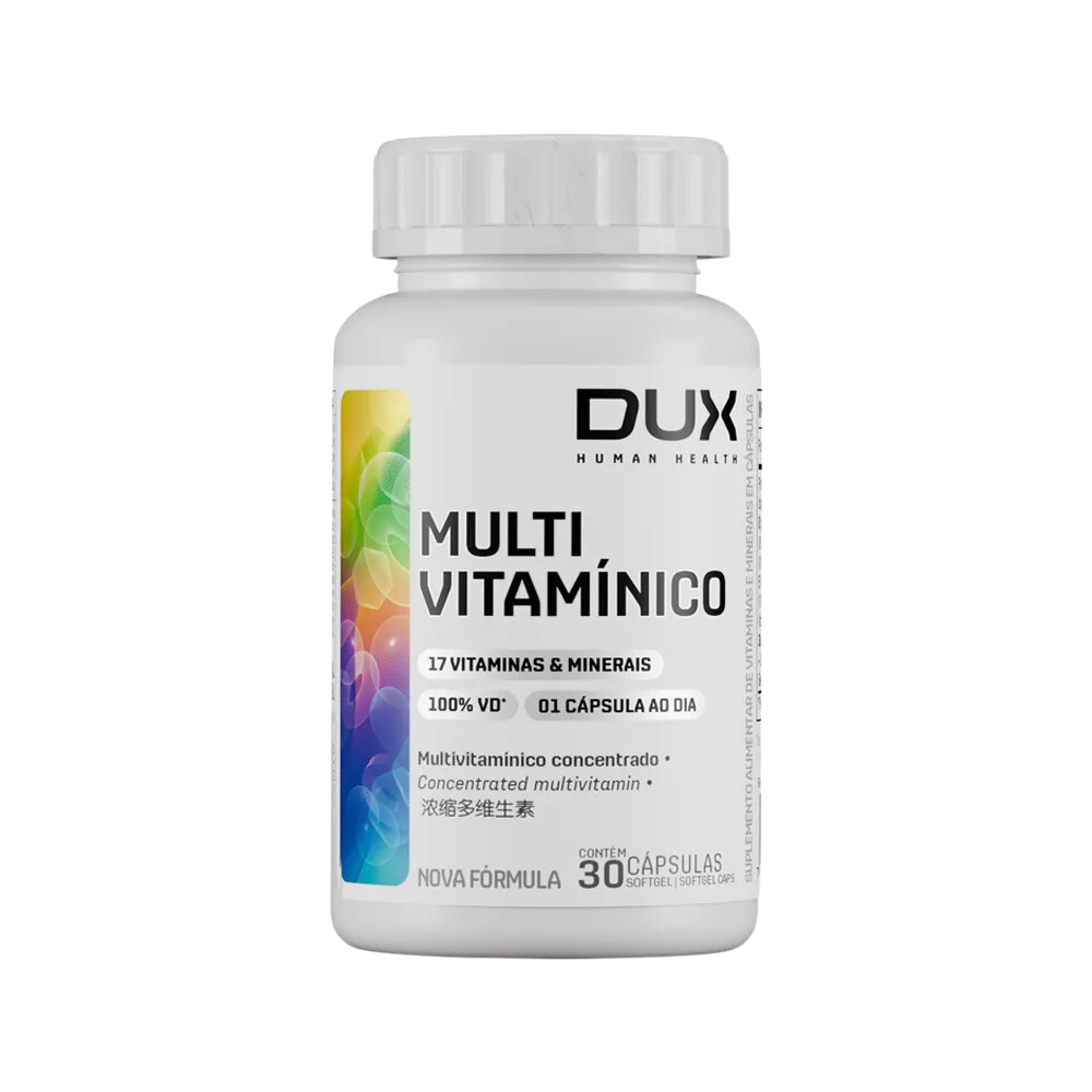 Multivitamínico Dux Nutrition - Vitaminas Minerais e Nutrientes - 30 caps em Oferta na Shopee