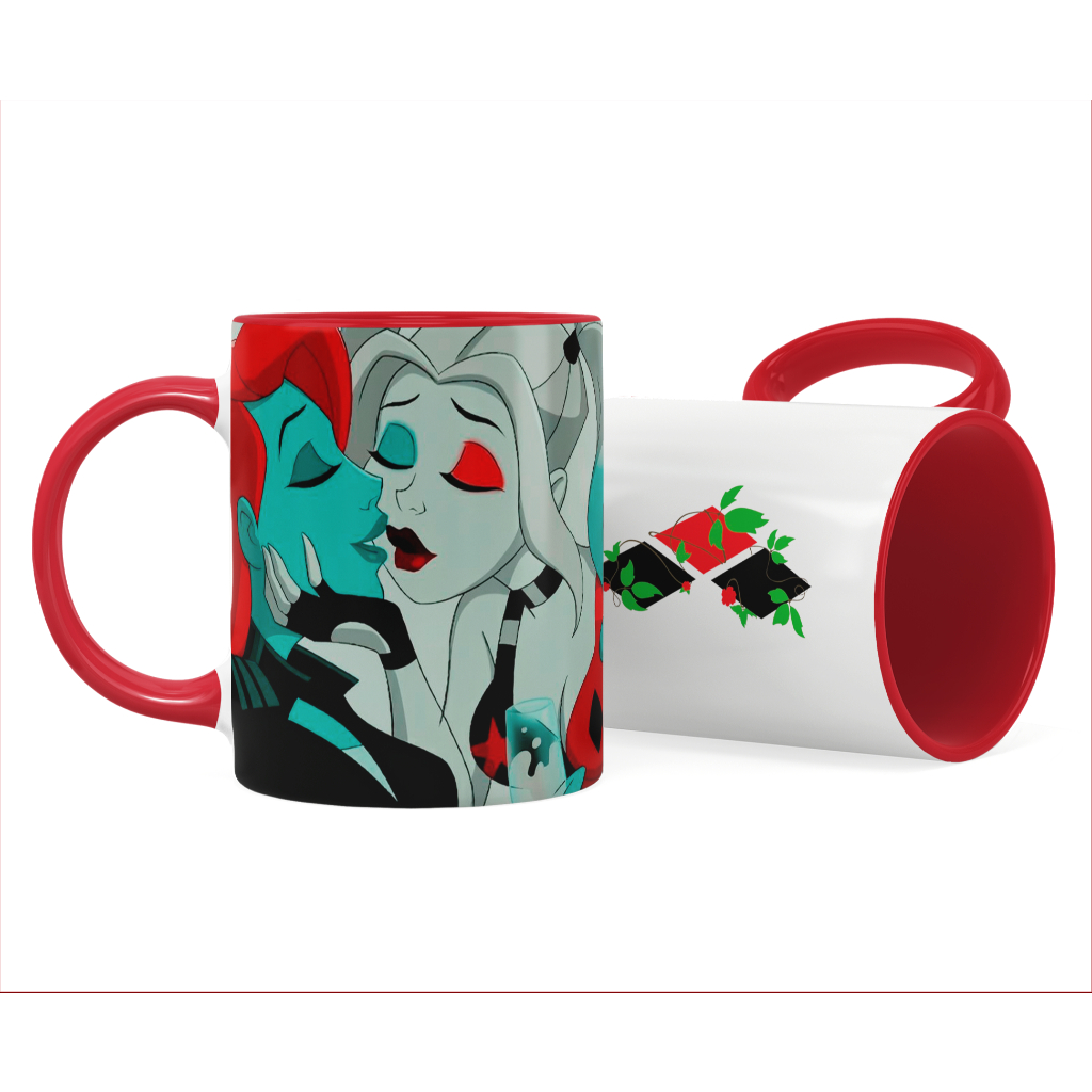 Caneca Harley Quinn e Poison Ivy (Hera Venenosa) Beijo